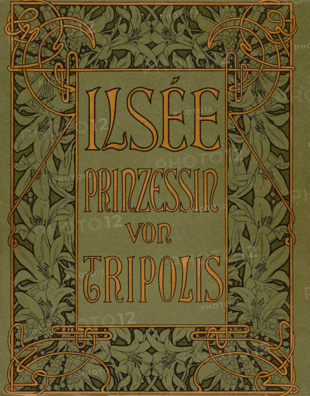 Cover of "Ilsée, Princesse de Tripoli" by Robert de Flers, c1900. Creator: Mucha, Alfons Marie (1860-1939).