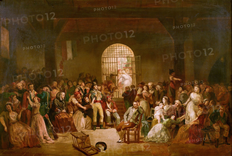 André Chénier in Prison, 1840s. Creator: Ten Kate, Herman Frederik Carel (1822-1891).