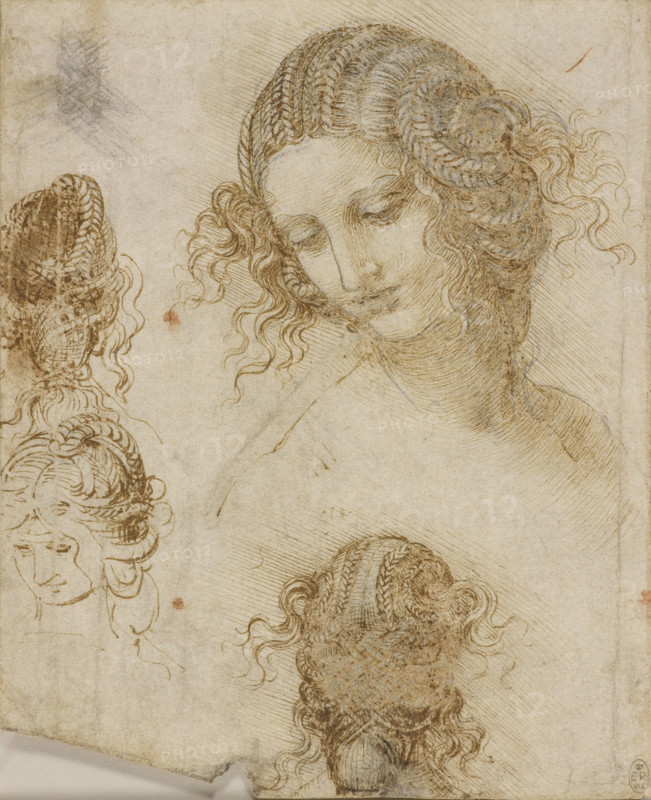 The head of Leda, c1505-1508. Creator: Leonardo da Vinci (1452-1519).