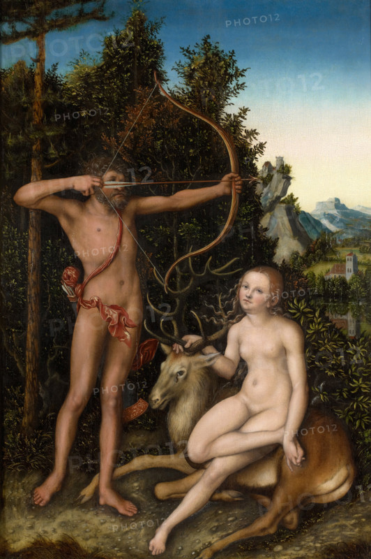 Apollo and Diana, 1525-1526. Creator: Cranach, Lucas, the Elder (1472-1553).