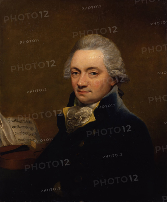 Portrait of the violinist and composer Johann Peter Salomon (1745-1815), c1792. Creator: Hardy, Thomas (1757-1804).