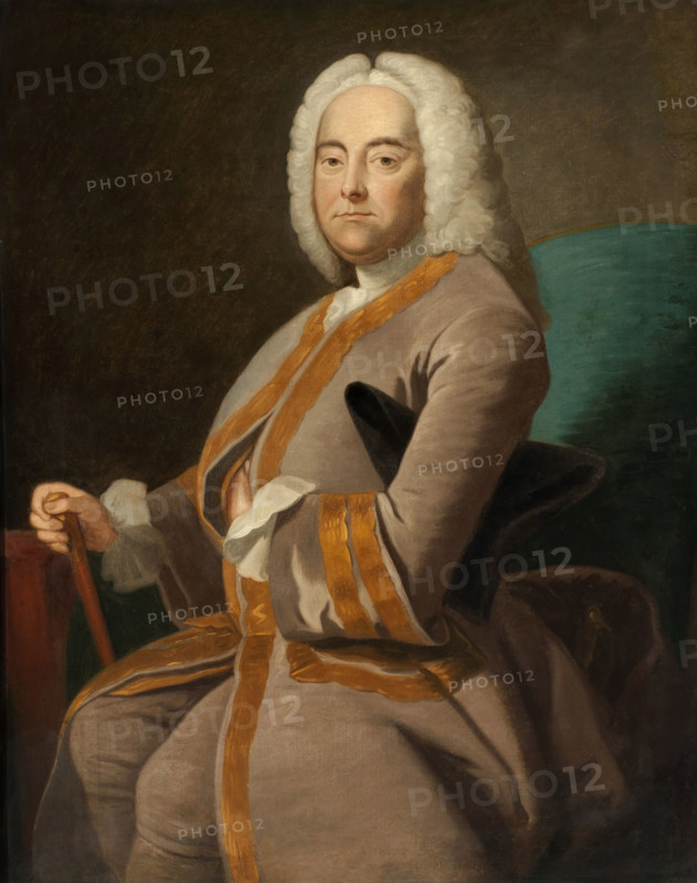 Portrait of the composer George Frideric Handel (1685-1759), after 1756. Creator: Hudson, Thomas (1701-1779).