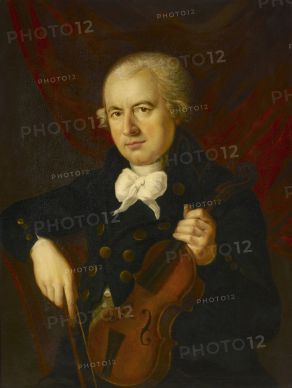 Portrait of the composer Wilhelm Cramer (1746-1799). Creator: Hickel, Anton (1745-1798).