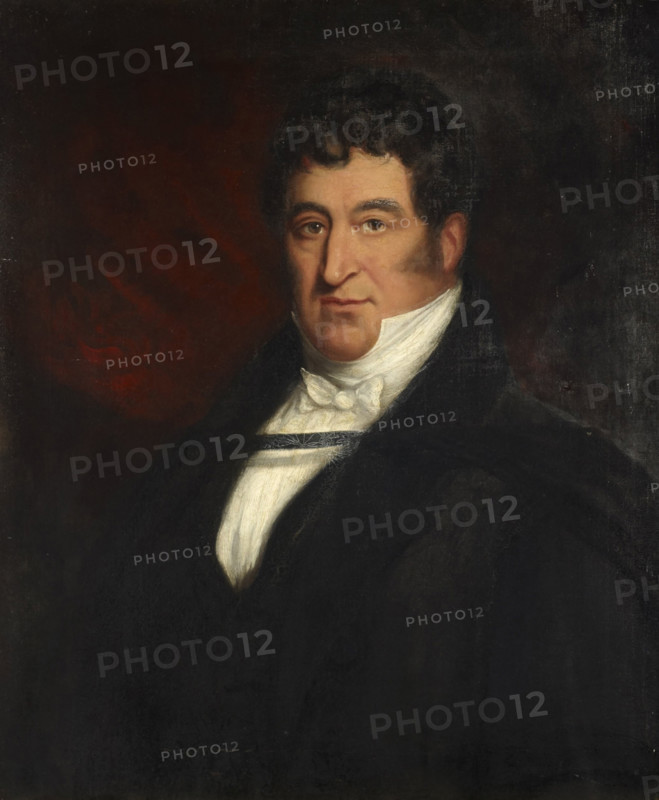 Portrait of the composer Gioachino Antonio Rossini (1792-1868), Mid of the 19th century. Creator: Anonymous.