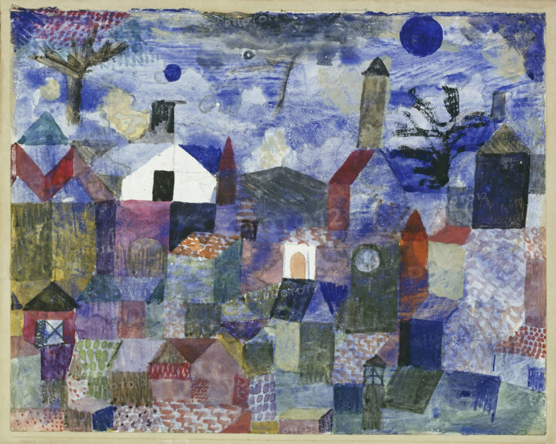 Landscape in Blue, 1917. Creator: Klee, Paul (1879-1940).