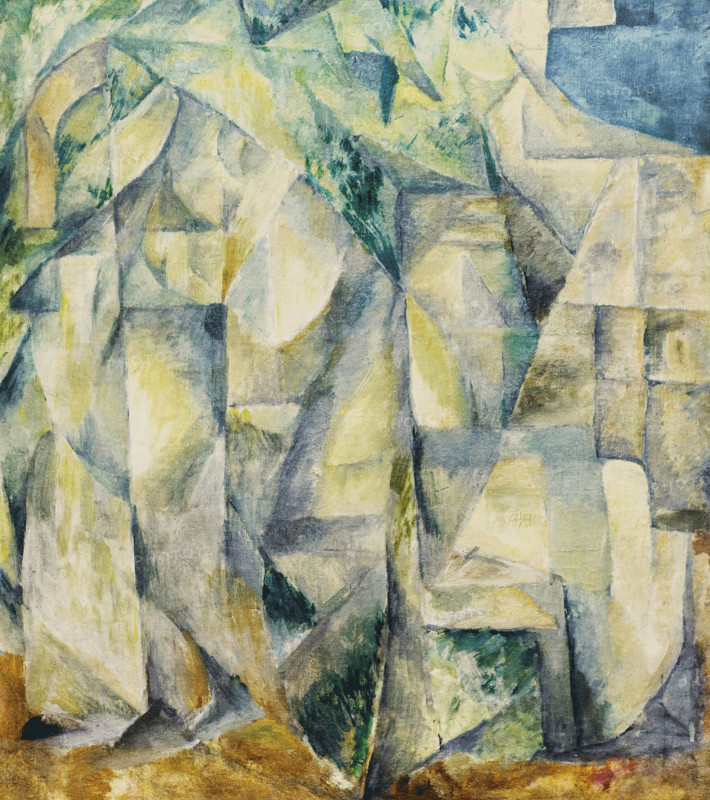 Walk in the Park, 1913. Creator: Le Dantyu, Mikhail Vasilyevich (1891-1917).