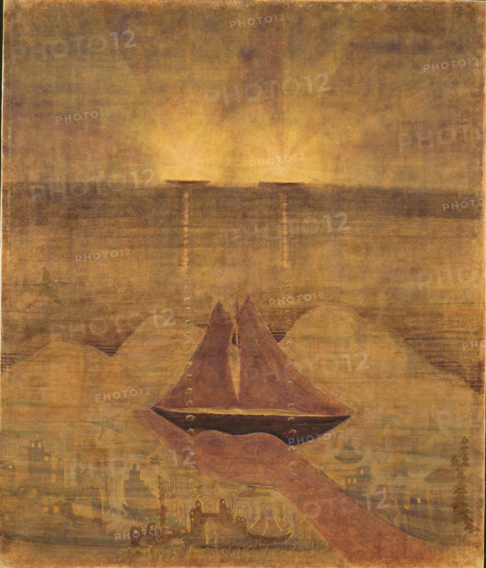 Sonata No. 5 (Sonata of the Sea). Andante, 1908. Creator: Ciurlionis, Mikalojus Konstantinas (1875-1911).