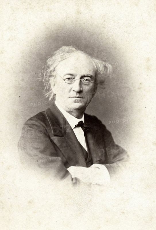 Portrait of the poet Fyodor Ivanovich Tyutchev (1803-1873), 1867. Creator: Levitsky, Sergei Lvovich (1819-1898).