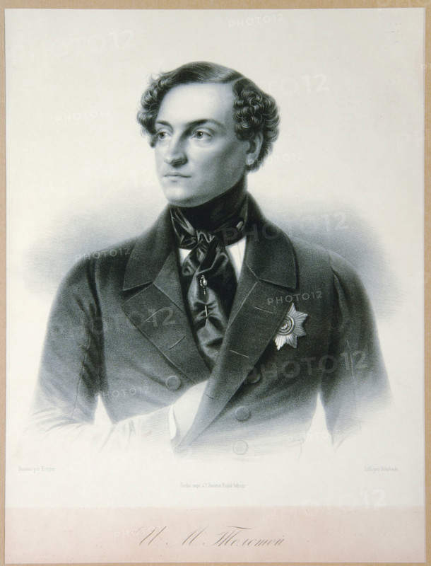 Portrait of Count Ivan Matveyevich Tolstoy (1806-1867). Creator: Rohrbach, Paul (1817-after 1862).