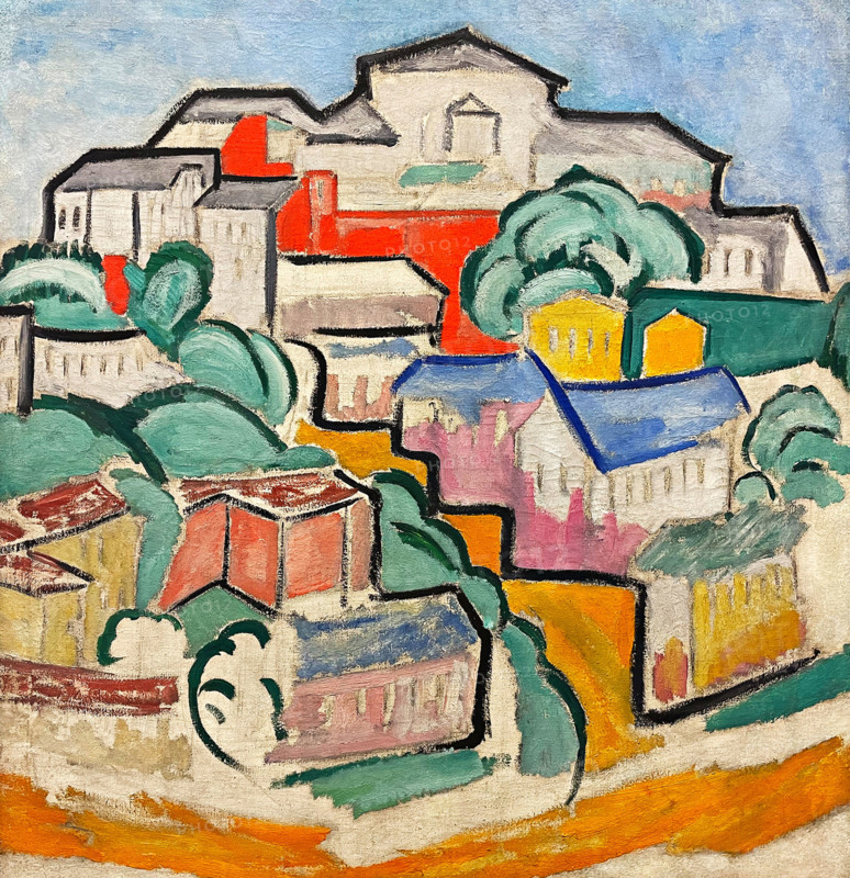 Cityscape, c1912. Creator: Rozanova, Olga Vladimirovna (1886-1918).