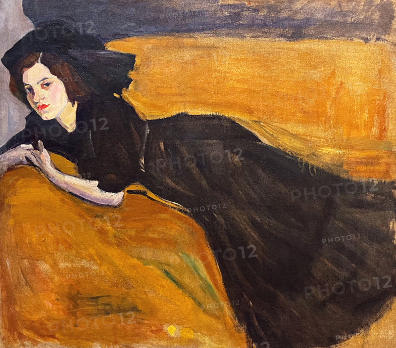 Portrait of a Young Woman, c1907. Creator: Rozanova, Olga Vladimirovna (1886-1918).