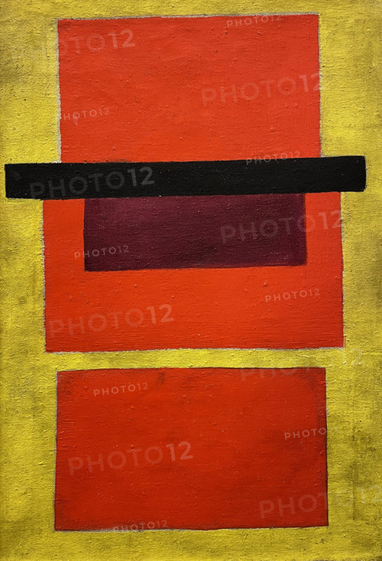 Non-Objective Composition. Color Painting, 1917. Creator: Rozanova, Olga Vladimirovna (1886-1918).