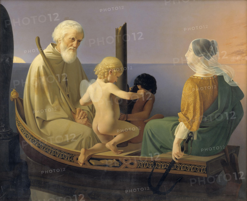 Old Age. From the series "The Four Ages of Man", 1840-1845. Creator: Blunck, Ditlev (Detlef) (1798-1854).