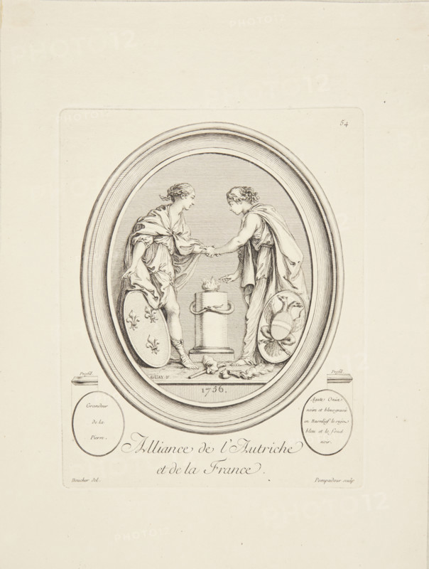 Alliance between Austria and France, 1756. Creator: Boucher, François (1703-1770).