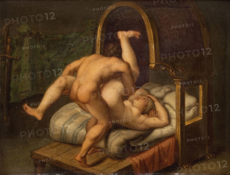 Erotic scene, End of 16th century. Creator: Carracci, Agostino (1557-1602).
