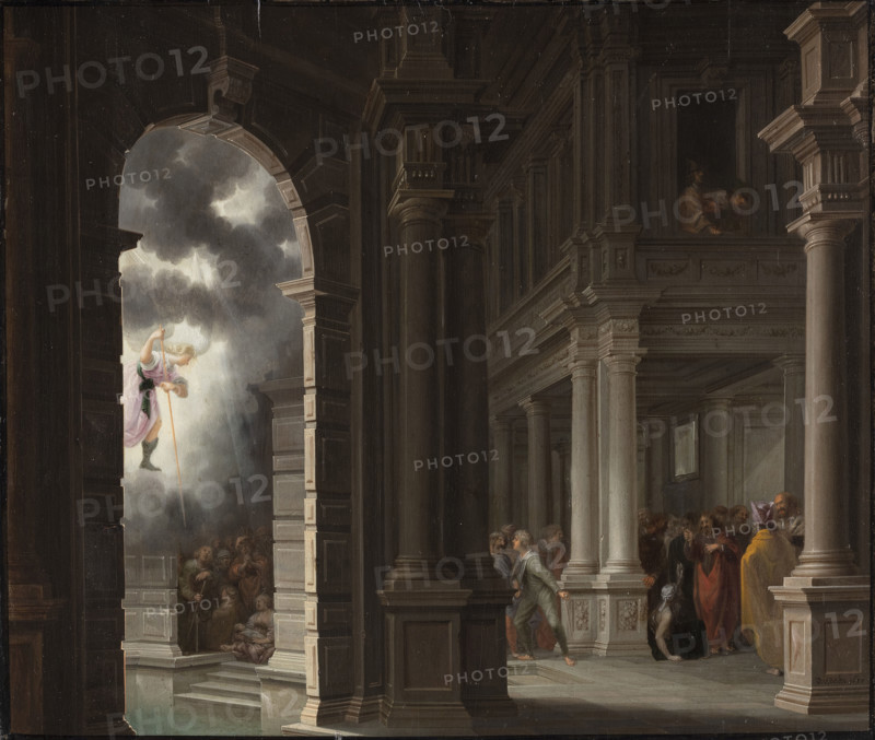 The Miracle at the Pool of Bethesda, 1637. Creator: Delen, Dirck van (1605-1671).