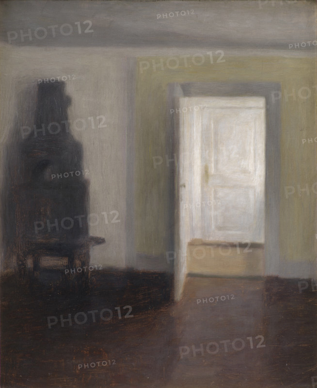 Interior. An Old Stove, 1888. Creator: Hammershøi, Vilhelm (1864-1916).