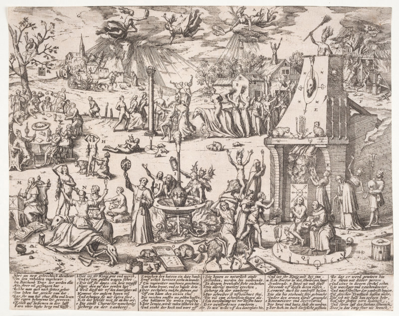 The Witches' Sabbat, Second half of the16th century. Creator: Hogenberg, Frans (1535-1590).
