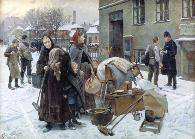 Evicted Tenants, 1888-1895. Creator: Henningsen, Erik (1855-1930).
