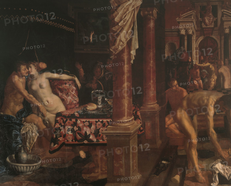 A Bathhouse, Early 17th century. Creator: Isaacsz, Pieter (1569-1625).