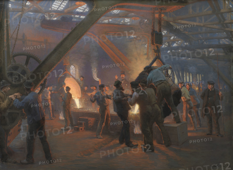 The Burmeister & Wain Iron Foundry, 1885. Creator: Krøyer, Peder Severin (1851-1909).