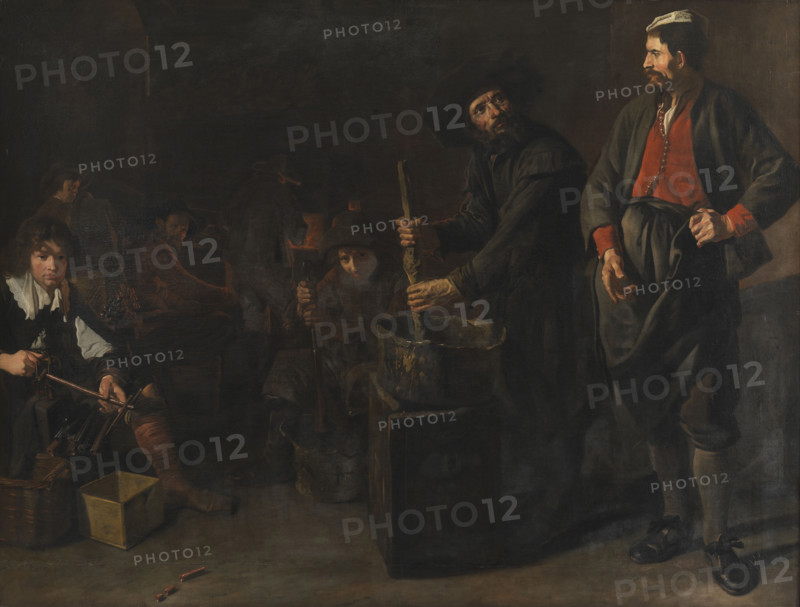 A Glass and Coral Factory, Mid of 17th century. Creator: Van Loo, Jacob (1614-1670).