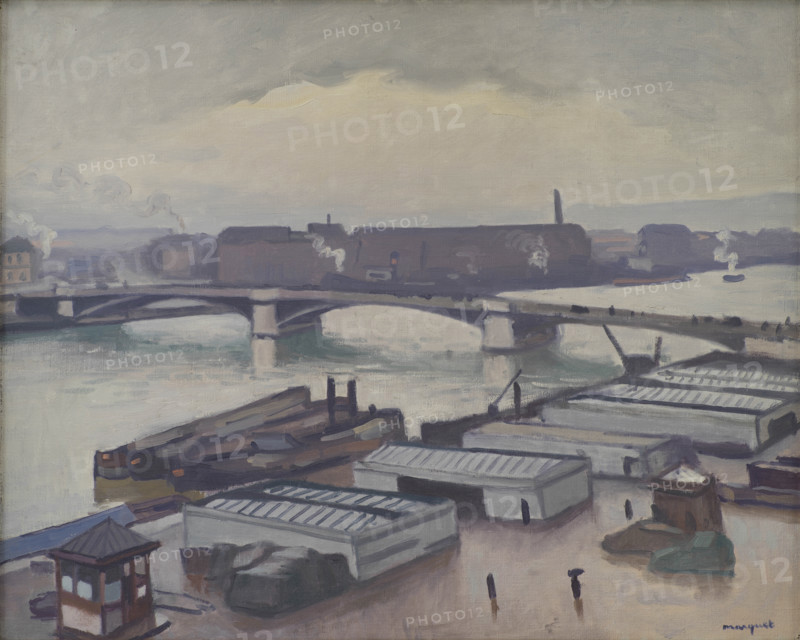 Quai de Paris at Rouen. Rainy Weather, c1912. Creator: Marquet, Pierre-Albert (1875-1947).