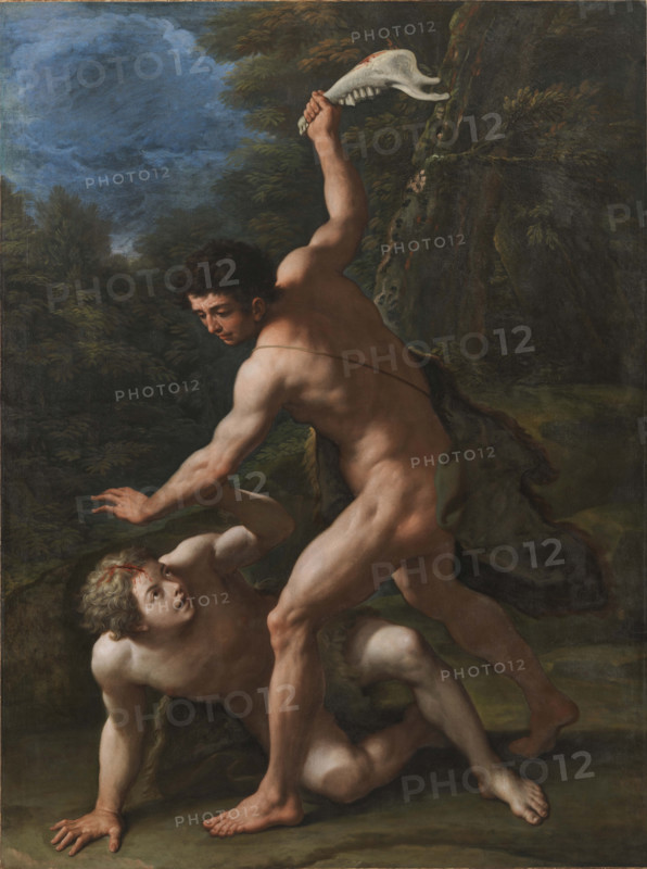 Cain slaying Abel, End of 17th-Early 18th century. Creator: De Matteis, Paolo (1662-1728).