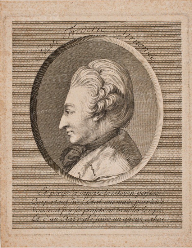 Portrait of Count Johann Friedrich Struensee (1737-1772), 1772. Creator: Preisler, Johan Martin (1715-1794).