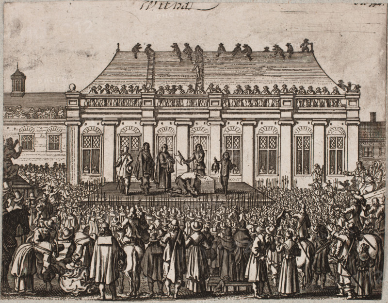 The Beheading of Charles I outside the Banqueting House, Whitehall, London. Creator: Rothgiesser, Christian Lorenzen (?-1659).