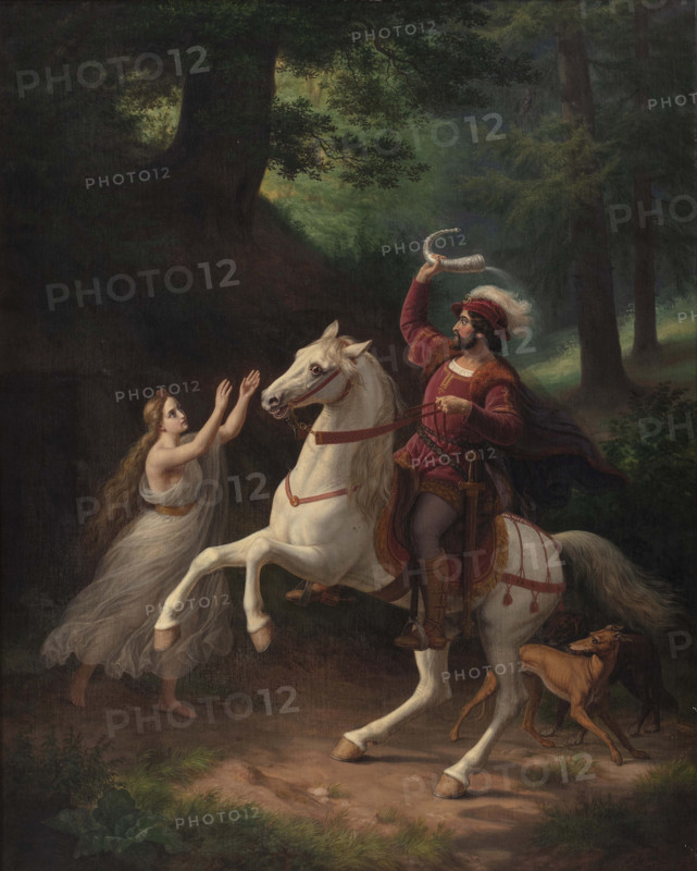 Count Otto of Oldenborg with the Oldenburg Horn, 1862. Creator: Storch, Frederik (1805-1883).