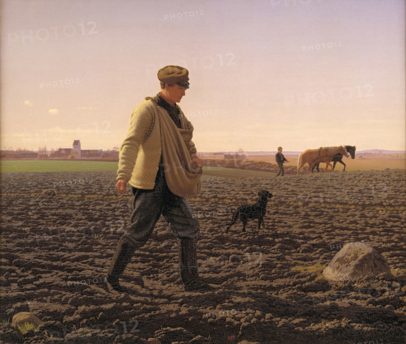 The sower, 1859. Creator: Vermehren, Frederik (1823-1910).