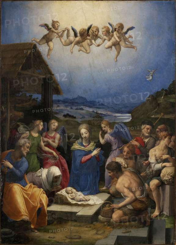 The Adoration of the Shepherds, 1539-1540. Creator: Bronzino, Agnolo (1503-1572).