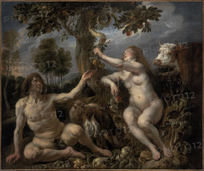 Adam and Eve, c.1630. Creator: Jordaens, Jacob (1593-1678).