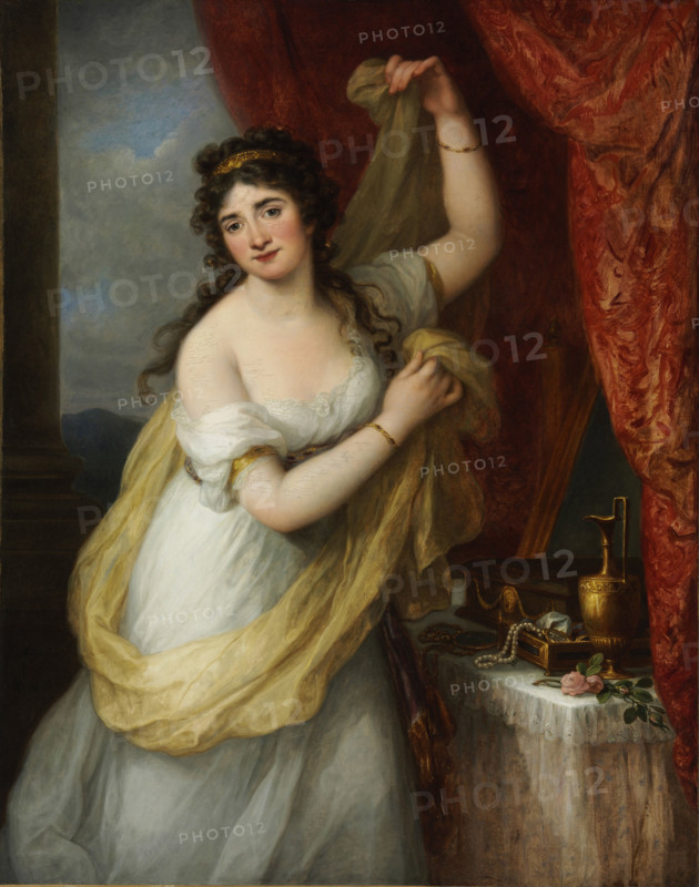 Portrait of a Women at Her Toilet, 1795. Creator: Kauffmann, Angelika (1741-1807).