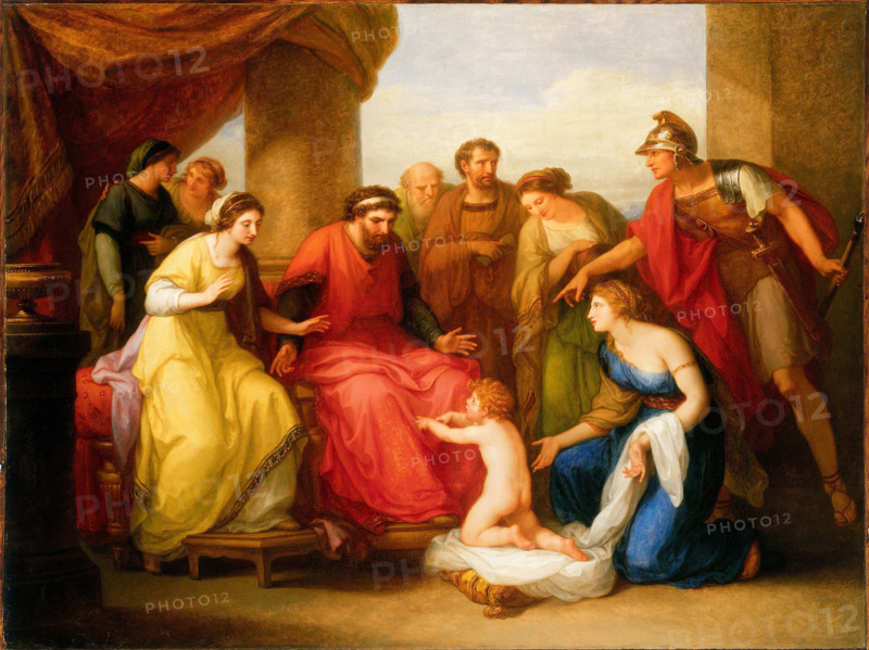 The Child Pyrrhos imploring King Glaucus for Asylum, 1794. Creator: Kauffmann, Angelika (1741-1807).
