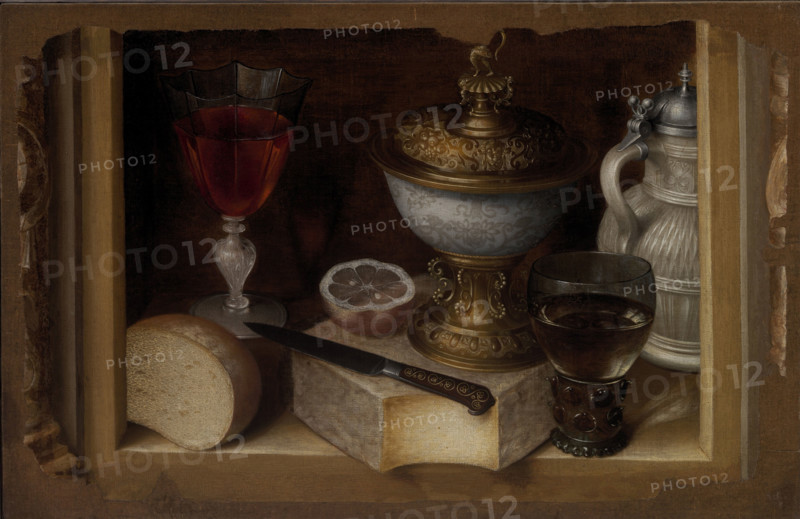 Still Life with Cheese, c1615-1620. Creator: Flegel, Georg (1566-1638).