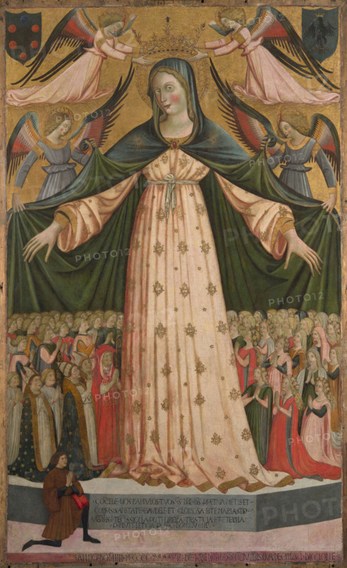 Madonna della Misericordia (Madonna of Mercy), 1448. Creator: Giovanni da Gaeta (active ca. 1448-1472).