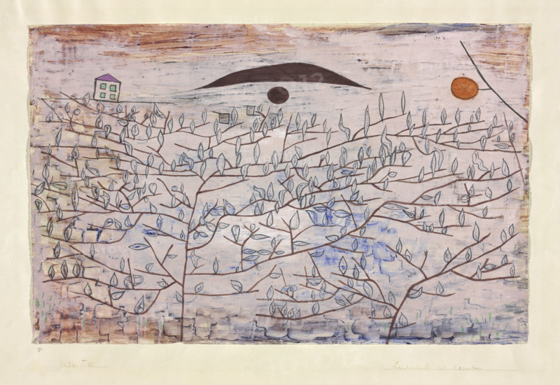 Landscape with accents, 1934. Creator: Klee, Paul (1879-1940).