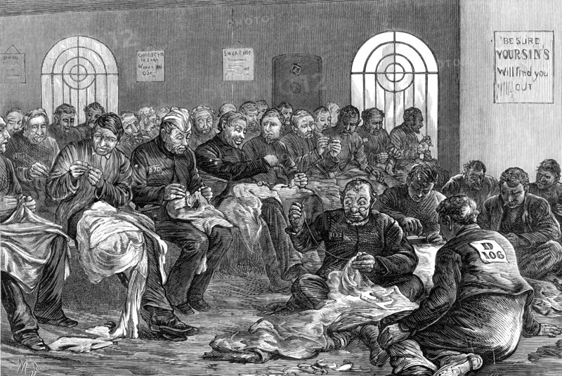 Sketches in the Clerkenwell House of Correction: the needle-room, 1874. Creator: Unknown.