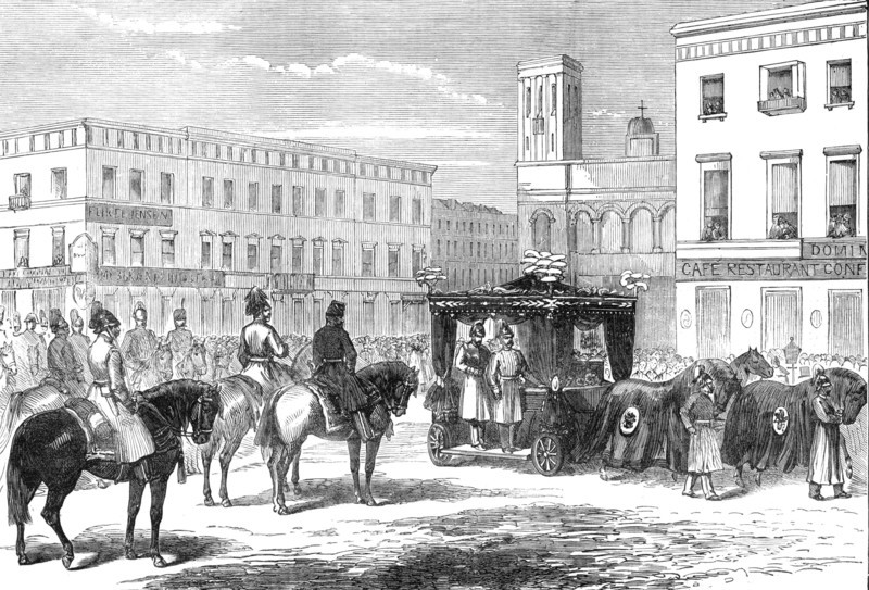 The Funeral of Count Berg at St. Petersburg - from a sketch by our special artist, 1874. Creator: Unknown.