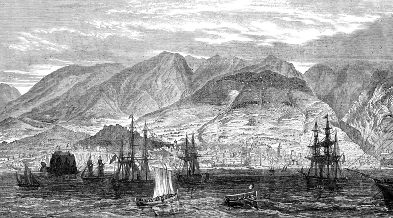 The Bay and Town of Funchal, Madeira, 1874. Creator: Unknown.
