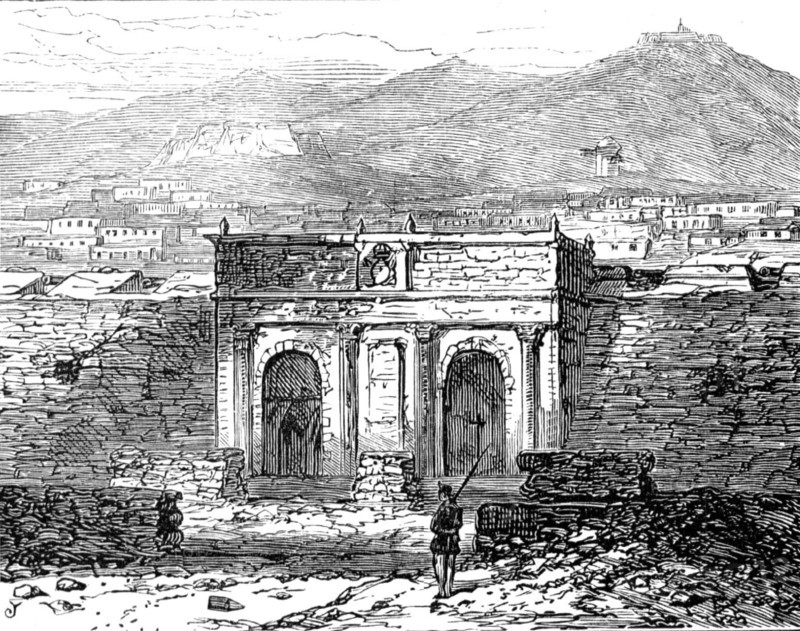 Sketches at Cartagena after the Siege: Madrid Gate, 1874. Creator: Unknown.