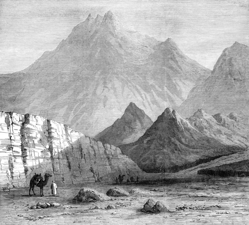 Jebel-El-Nur, regarded by Dr. Beke as Mount Sinai, 1874. Creator: Unknown.