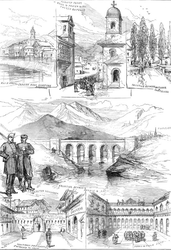 The Civil War in Spain: Carlist sketches from Navarre, 1874. Creator: Unknown.