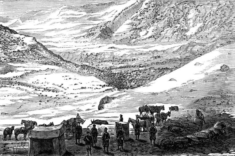 The Mission to Yarkund and Kashgar: the Sasser Pass, 1874. Creator: Unknown.
