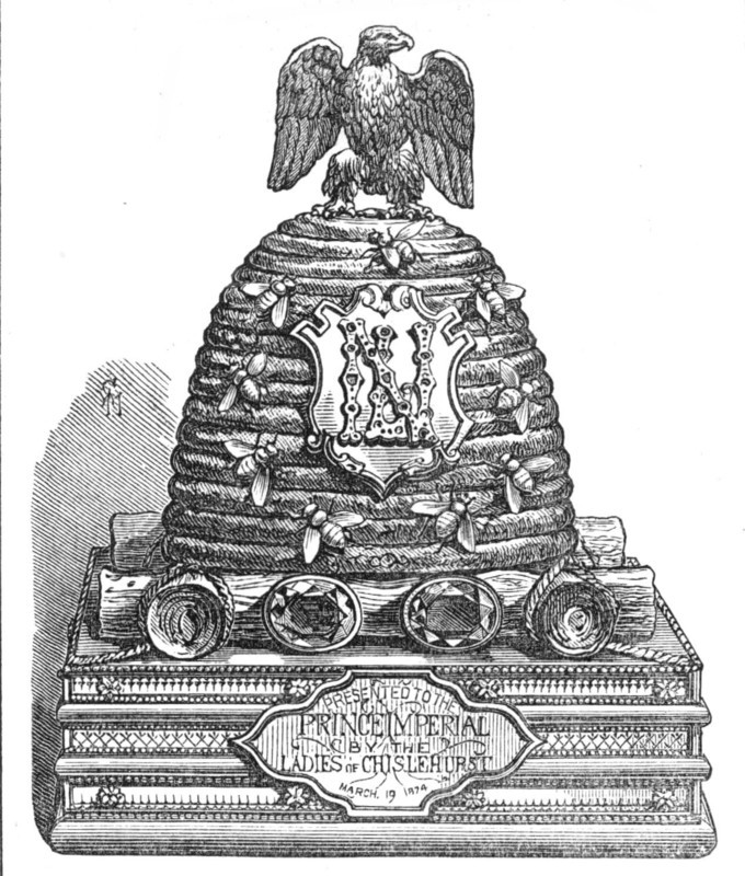 Inkstand presented by the ladies of Chiselhurst to the Prince Imperial, 1874. Creator: Unknown.