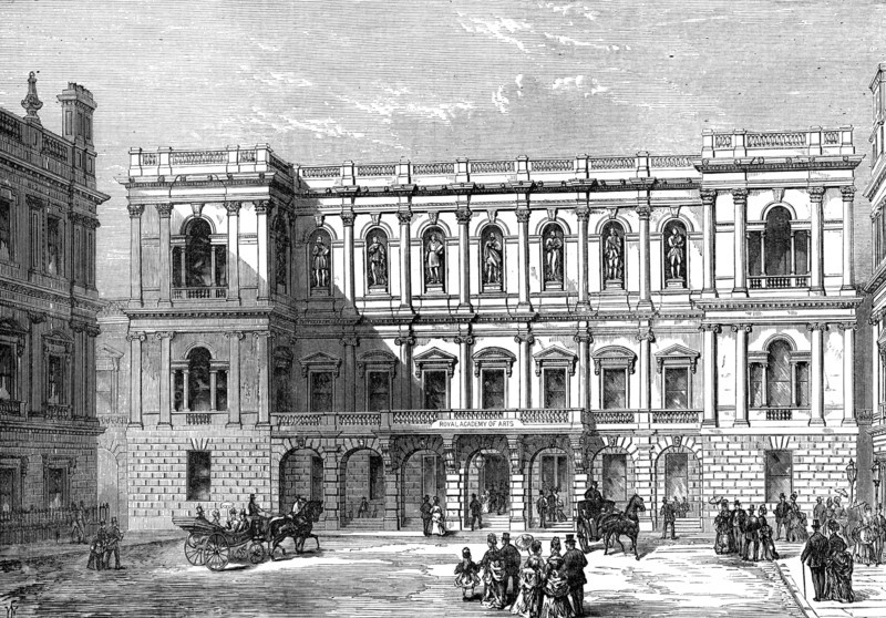 The Royal Academy of Arts, Burlington House, 1874. Creator: Unknown.