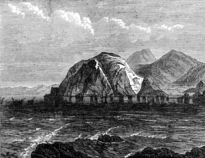 Scene of the wreck of the mail-steamer Nil on the Coast of Japan, 1874. Creator: Unknown.