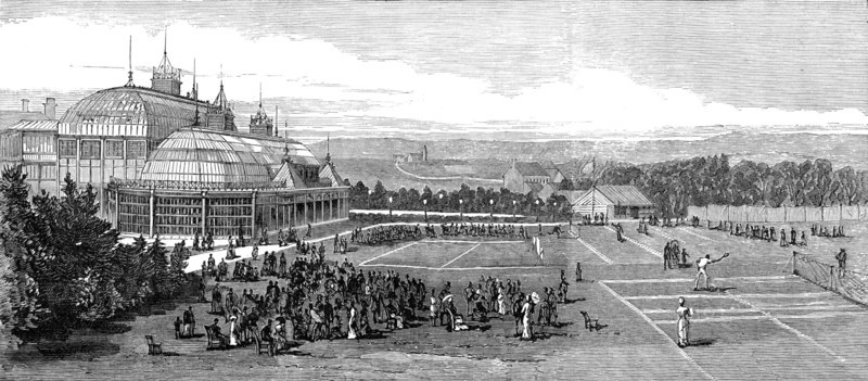 The Devonshire Park Lawn Tennis Ground, Eastbourne, 1881. Creator: Unknown.